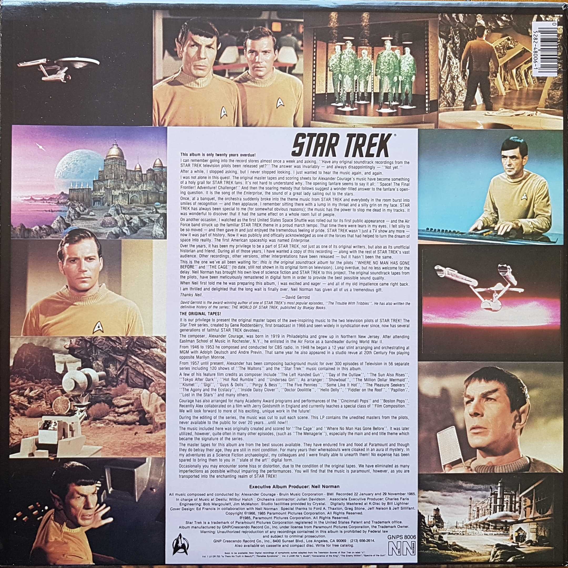 Picture of GNPS 8006 Star trek by artist Alexander Courrage from the BBC records and Tapes library